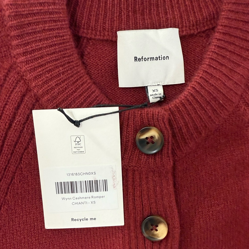 New-Reformation 
Wynn Cashmere Romper - Picture 10 of 11